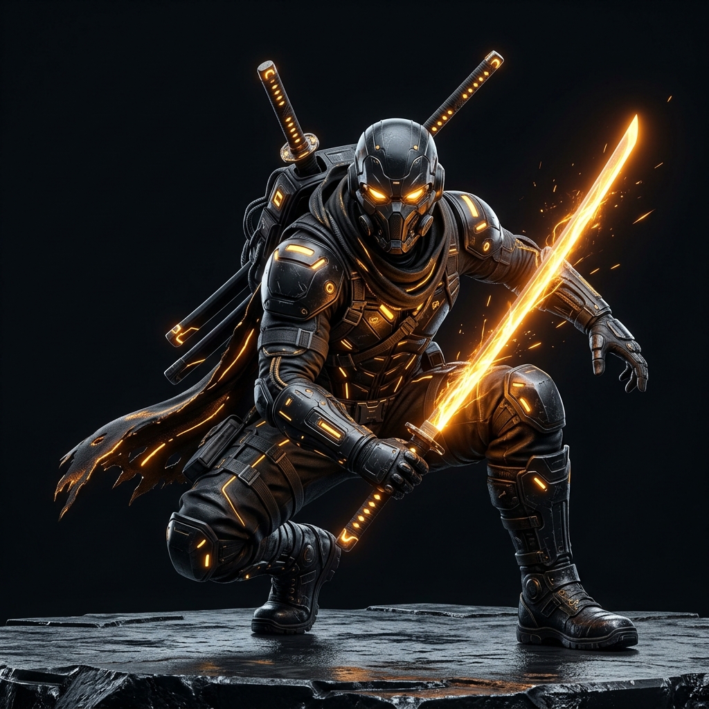 Cyber Ninja Gold Hero